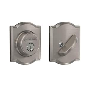 B60 Series Camelot Satin Nickel Single Cylinder Deadbolt Certified Highest for Security and Durability