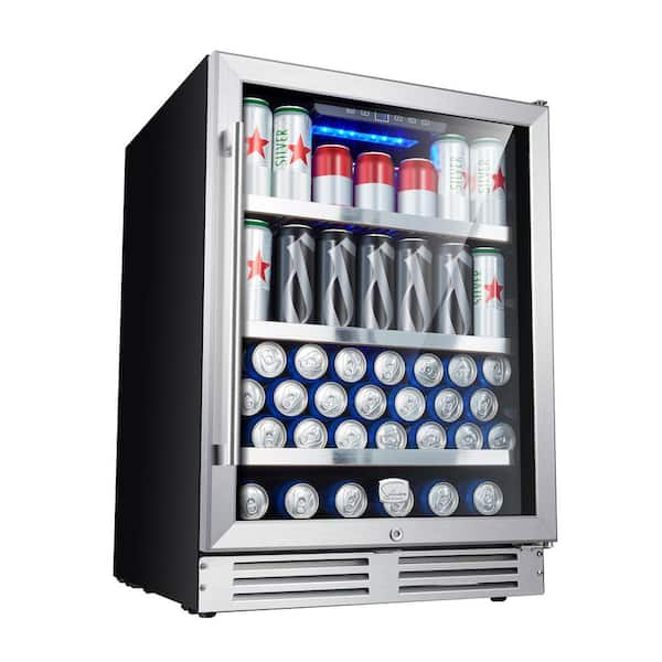 TCL 23.4-in W 20-Bottle Capacity Stainless Steel Dual Zone Cooling  Built-In/Freestanding Wine Cooler