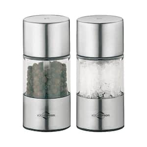 1.4 in. Dia. x 3.3 in. s/s Acrylic "Vienna" Salt and Pepper Shaker Set
