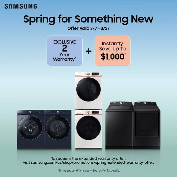 Samsung 5 cu. ft. Extra Large Capacity Smart Front Load Washer in