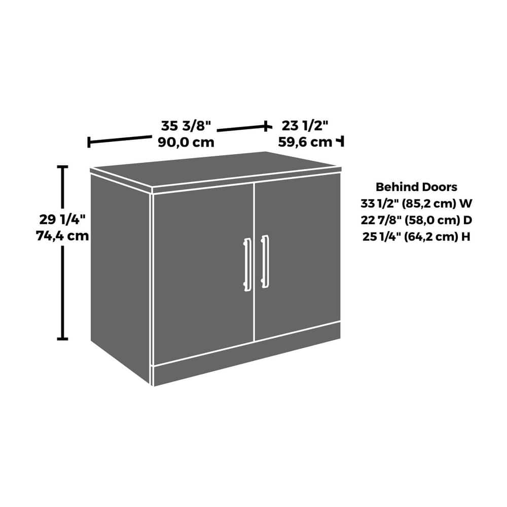 Noble Elm Adjustable Shelving Office Storage Cabinet