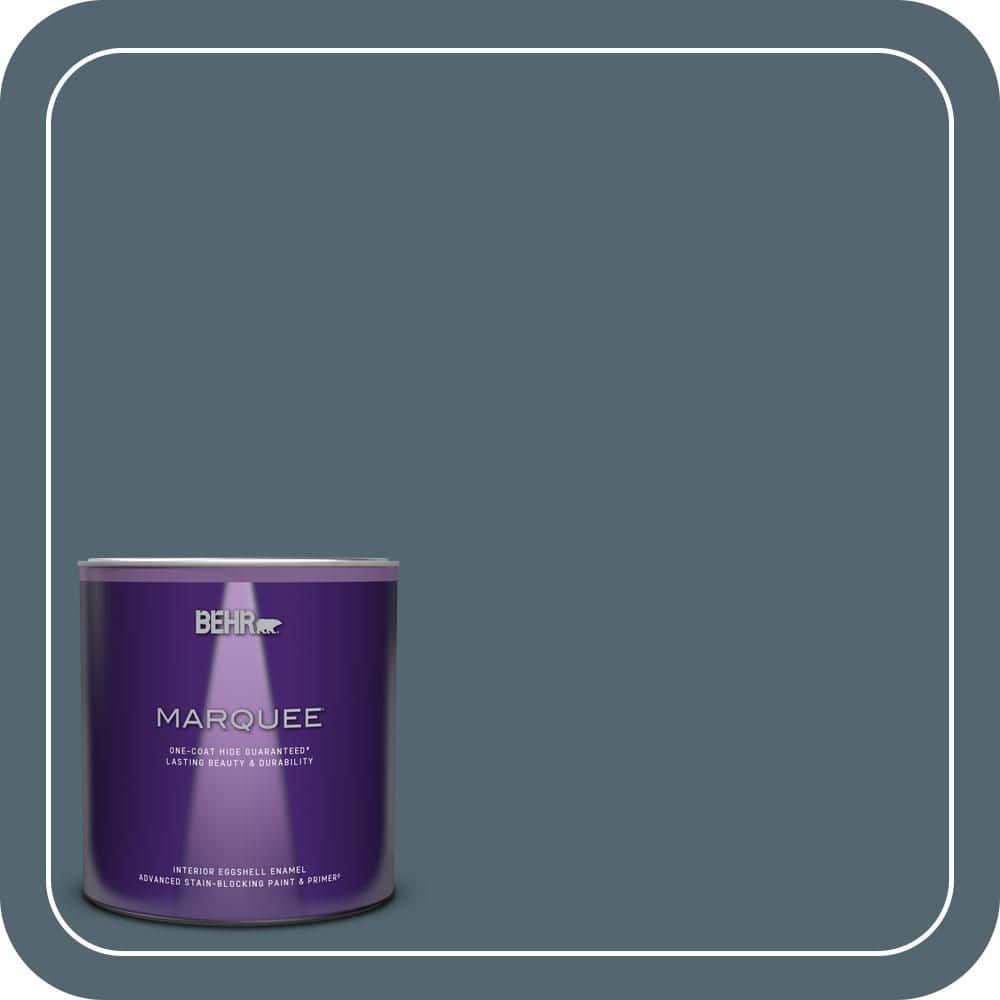 BEHR MARQUEE 1 qt. #MQ5-25 Rush Hour One-Coat Hide Eggshell Enamel ...
