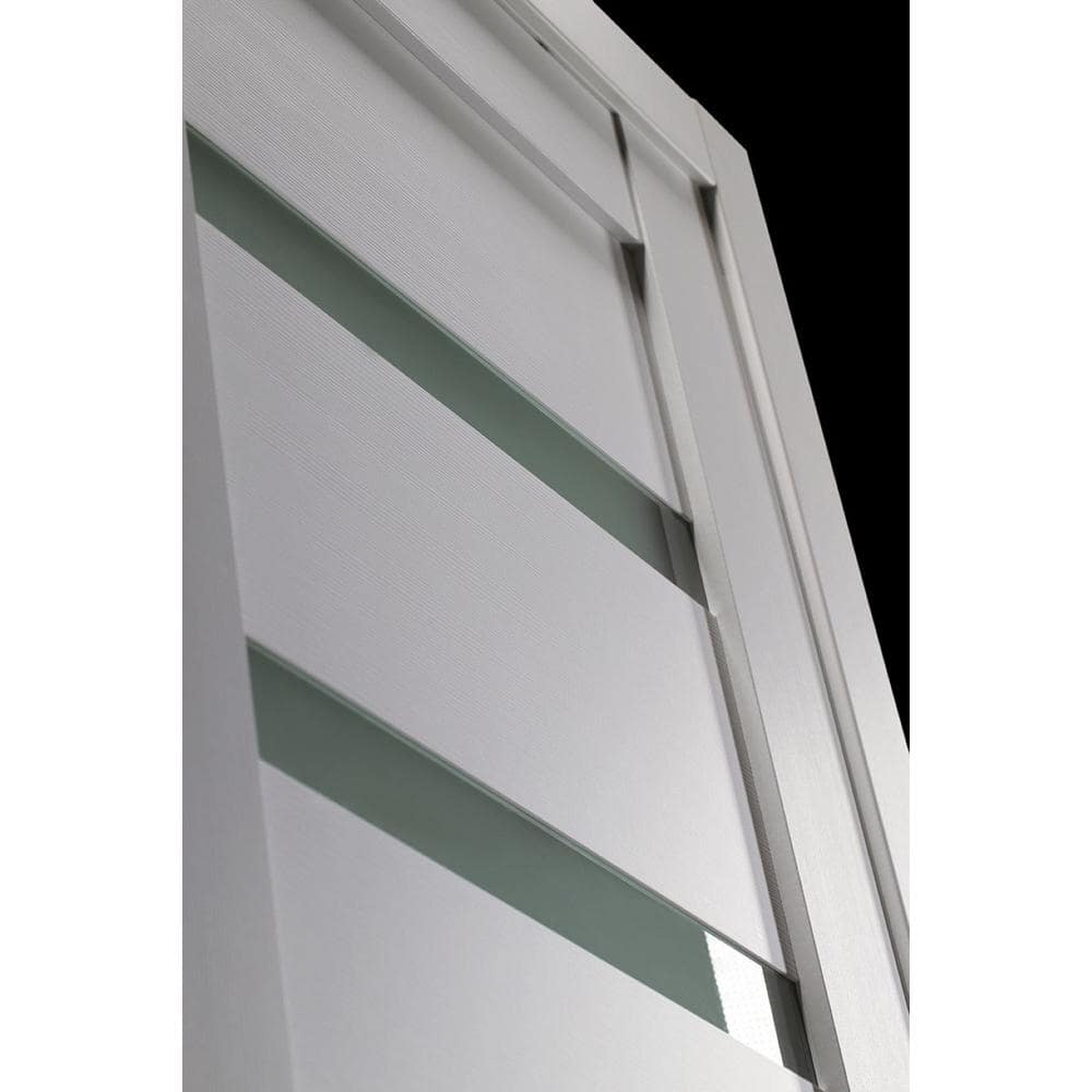 Bianco Noble Frosted Glass Composite Prehung Interior Door