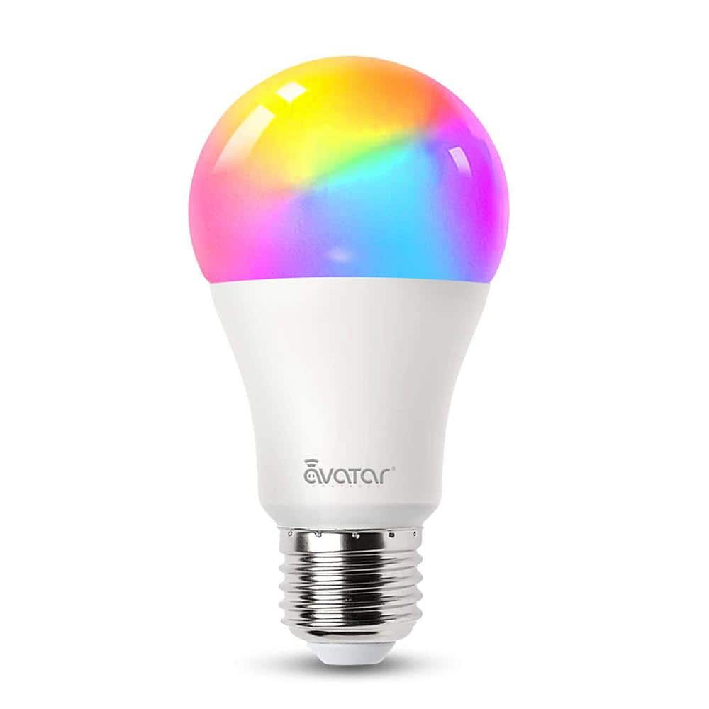 65-Watt Equivalent A19 Dimmable RGB Smart LED Light Bulb