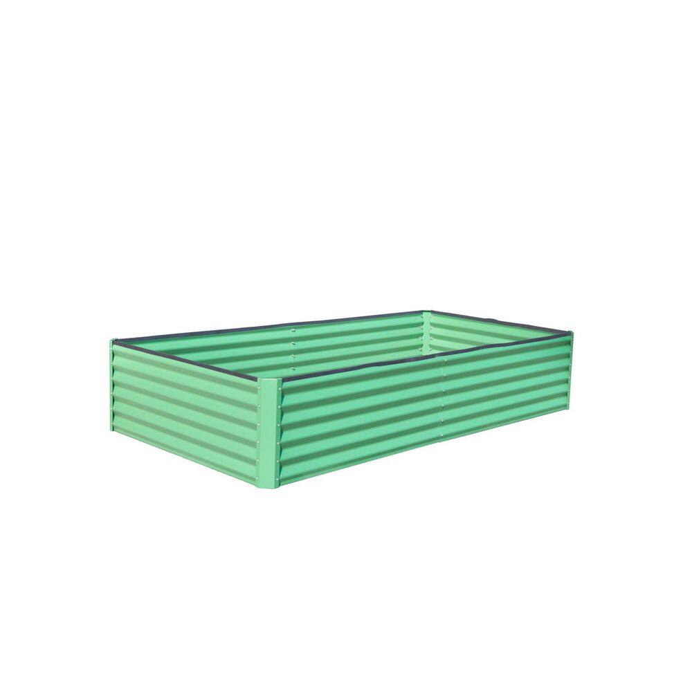 5.91 ft. x 2.95 ft. x 0.984 ft. Galvanized Metal Raised Garden Bed， Thickening Metal Planter Box, Green price history on PriceWatchPro