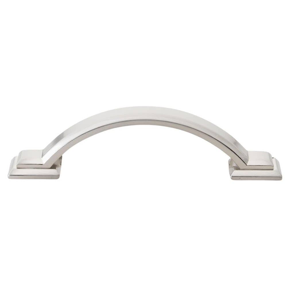 3 in. Center-to-Center Satin Nickel Arched Square Cabinet Pull (10-Pack) price history on PriceWatchPro