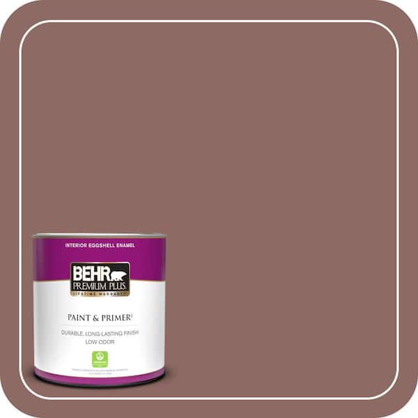 BEHR PREMIUM PLUS 1 qt. #700B-5 Red Stone Eggshell Enamel Low Odor Interior Paint & Primer