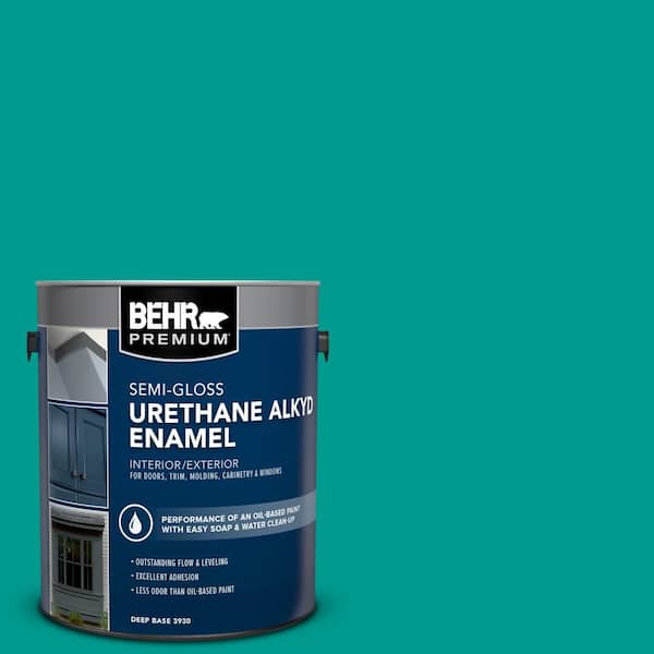 1 gal. #P450-6 Tropics Urethane Alkyd Semi-Gloss Enamel Interior/Exterior Paint