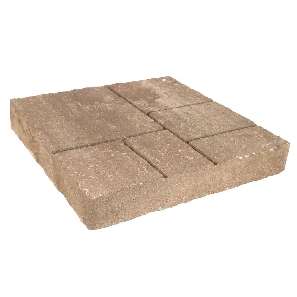 Valestone Valestone Hardscapes Avellino Stone 16 in. x 16 in. Amaretto Concrete ...