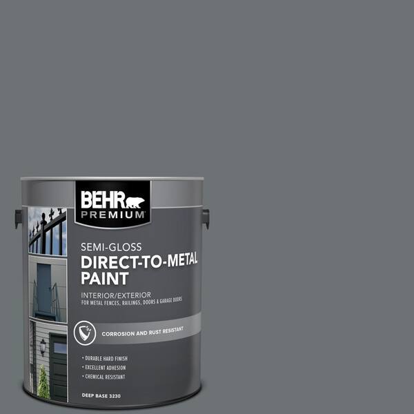 BEHR PREMIUM 5 gal. #MQ5-28 Dawn Gray Semi-Gloss Direct to Metal  Interior/Exterior Paint - Yahoo Shopping