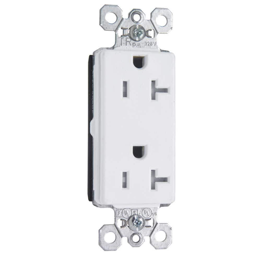 PlugTail 20 Amp Tamper Resistant Decorator Outlet, White price history on PriceWatchPro