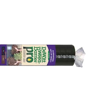 4 ft. x 100 ft. Weed Barrier Pro 3 Ounce Landscape Fabric in Black (3-Pack)