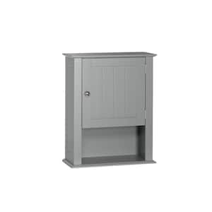 Ashland 16-1/2 in. W x 20-2/5 in. H x 7 in. D Bathroom Storage Wall Cabinet in Gray