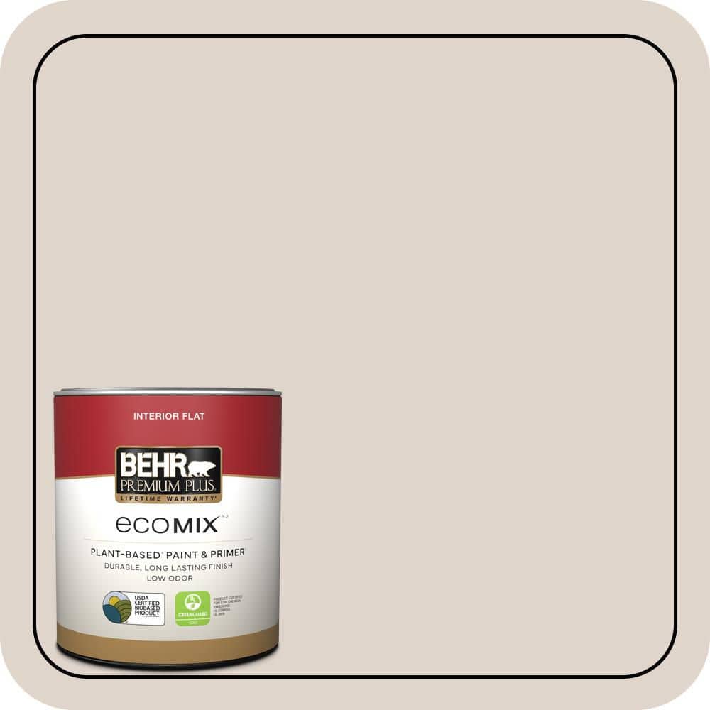1 qt. #N230-1 Castle Beige Flat EcoMix Plant-Based Interior Paint & Primer price history on PriceWatchPro