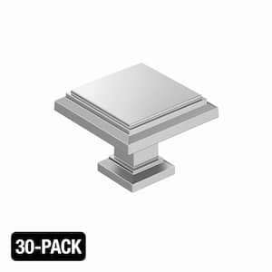 30-Pack Carrington 1-1/4 in. (32mm) Classic Polished Chrome Square Cabinet Knobs