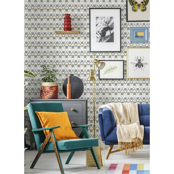 Removable Wallpaper Peel and Stick Geometric Wallpaper  Etsy