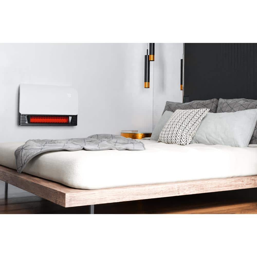 White Infrared Wall Heater with WiFi and Thermostat