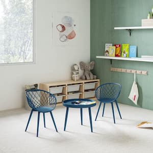 Kurv Berry Blue Mini Kids Chair (Set of 2)