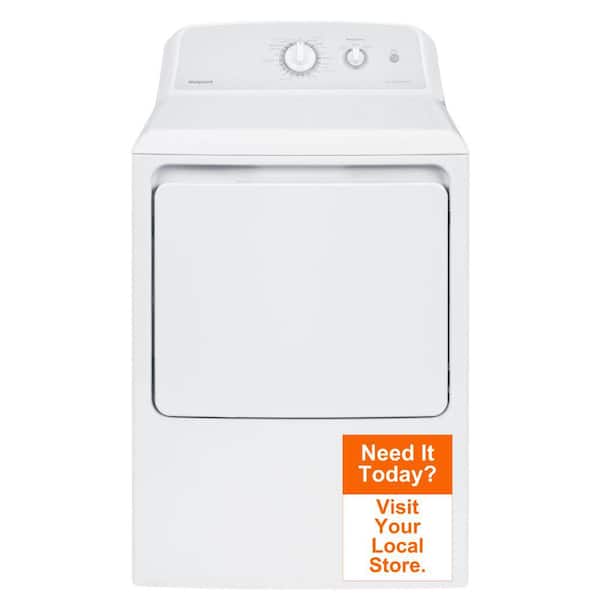 Hotpoint 6.2 cu. ft. Gas Dryer in White with Auto Dry