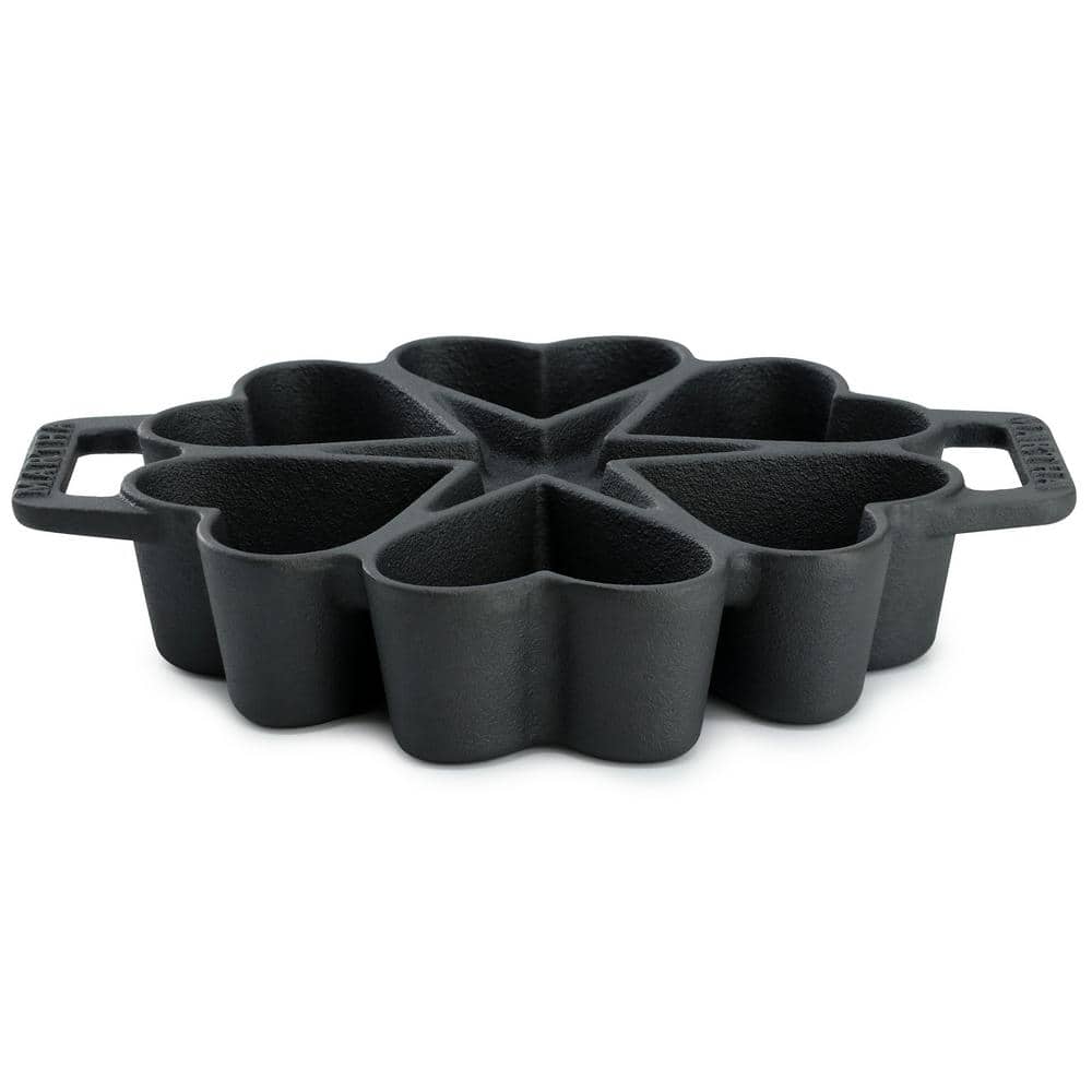 Heart Shaped 6-Cup Cast Iron Muffin Pan