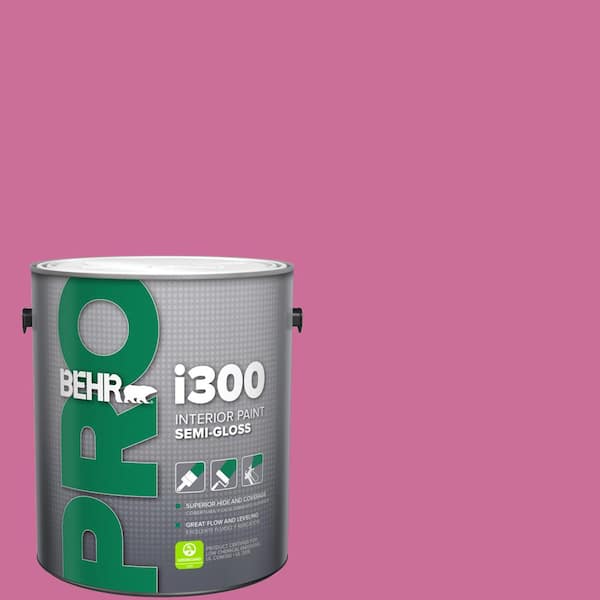1 gal. #100B-6 Fuchsia Kiss Semi-Gloss Interior Paint