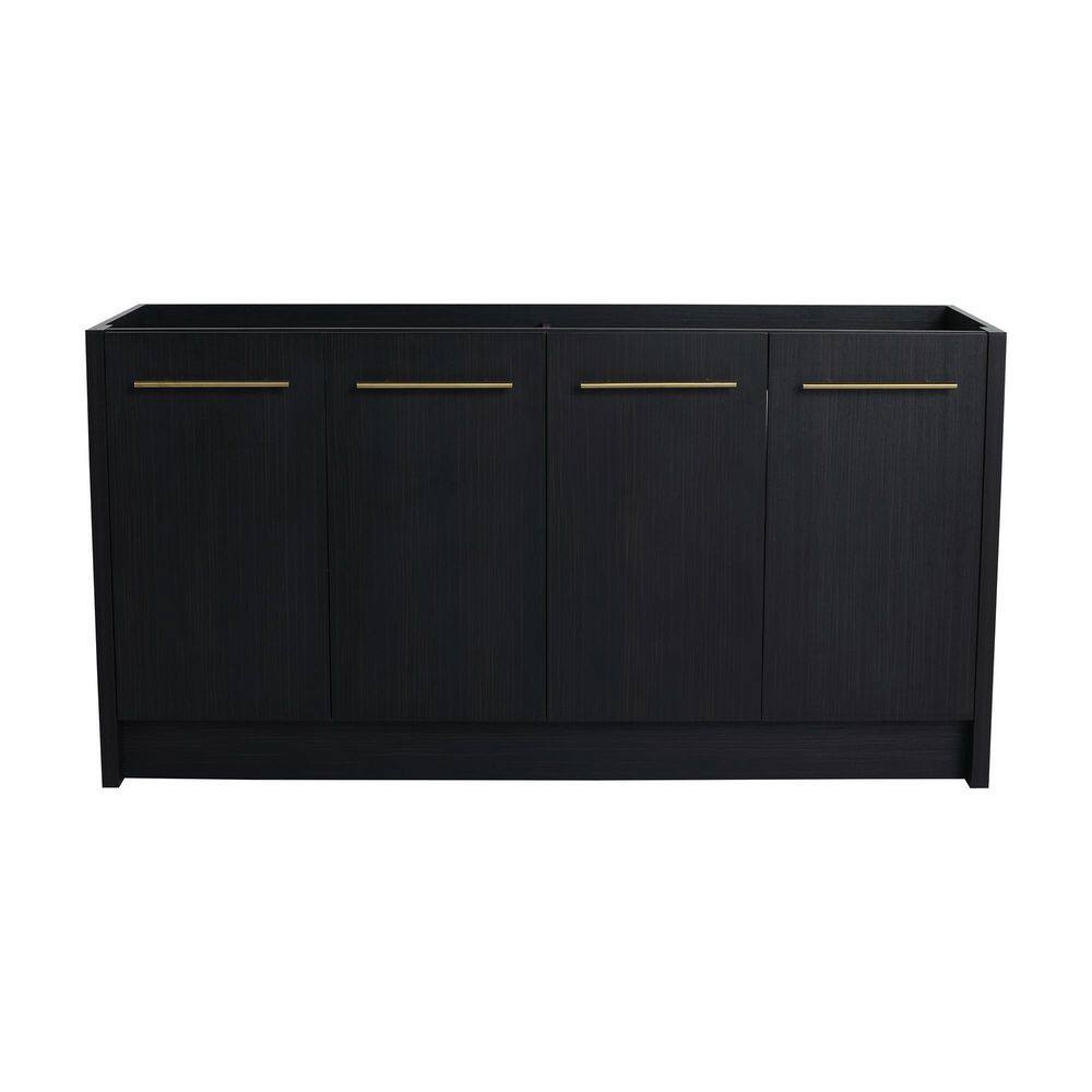 58.69 in. Bath Vanity Cabinet without Top in Black Chestnut Unassembled price history on PriceWatchPro