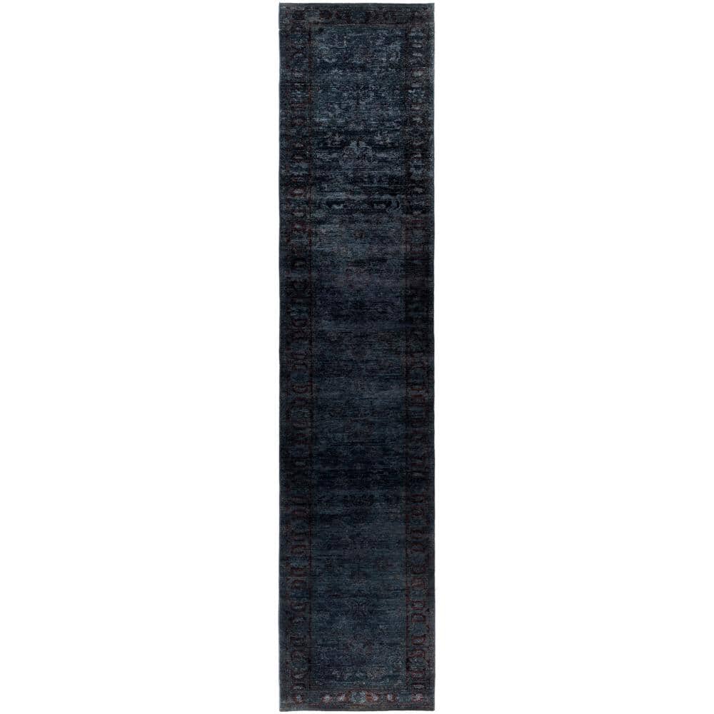 Vibrance Black 3 X 17 Hand-Knotted Wool Indoor Area Rug price history on PriceWatchPro