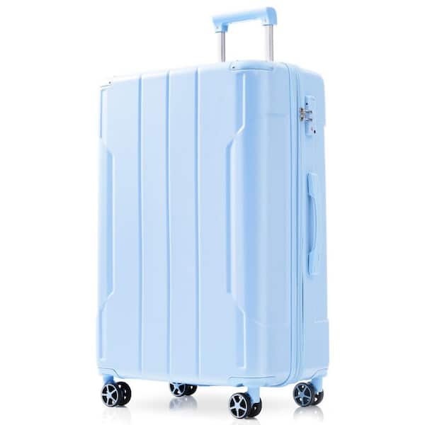 Tatahance 29.5 in. Sky Blue Lightweight Durable ABS Hardshell