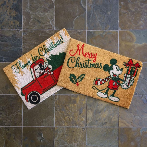 DISNEY Mickey Motif Kitchen Mat Bathroom Mini Rug Floor Door Home