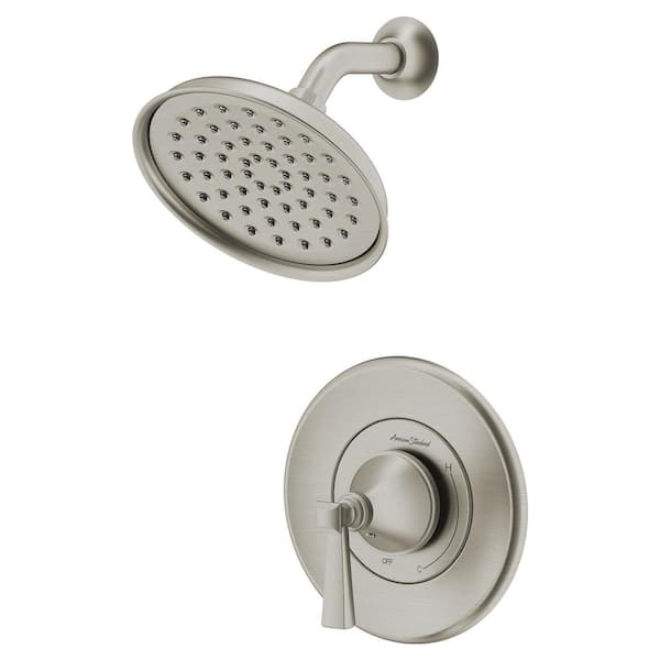 Rumson Single Hole Bathroom Faucet and Single-Handle 1-Spray Shower Faucet in Brushed Nickel (Valve Included)