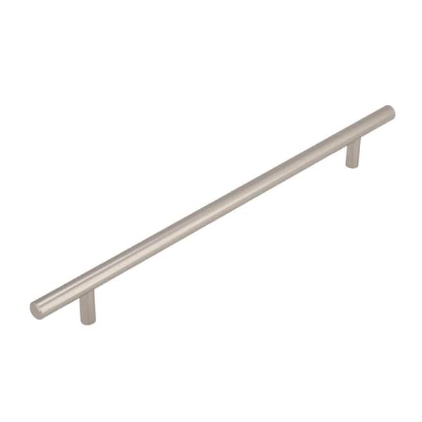 Bar Pulls 10-1/16 in. (256mm) Modern Polished Nickel Bar Cabinet Pull