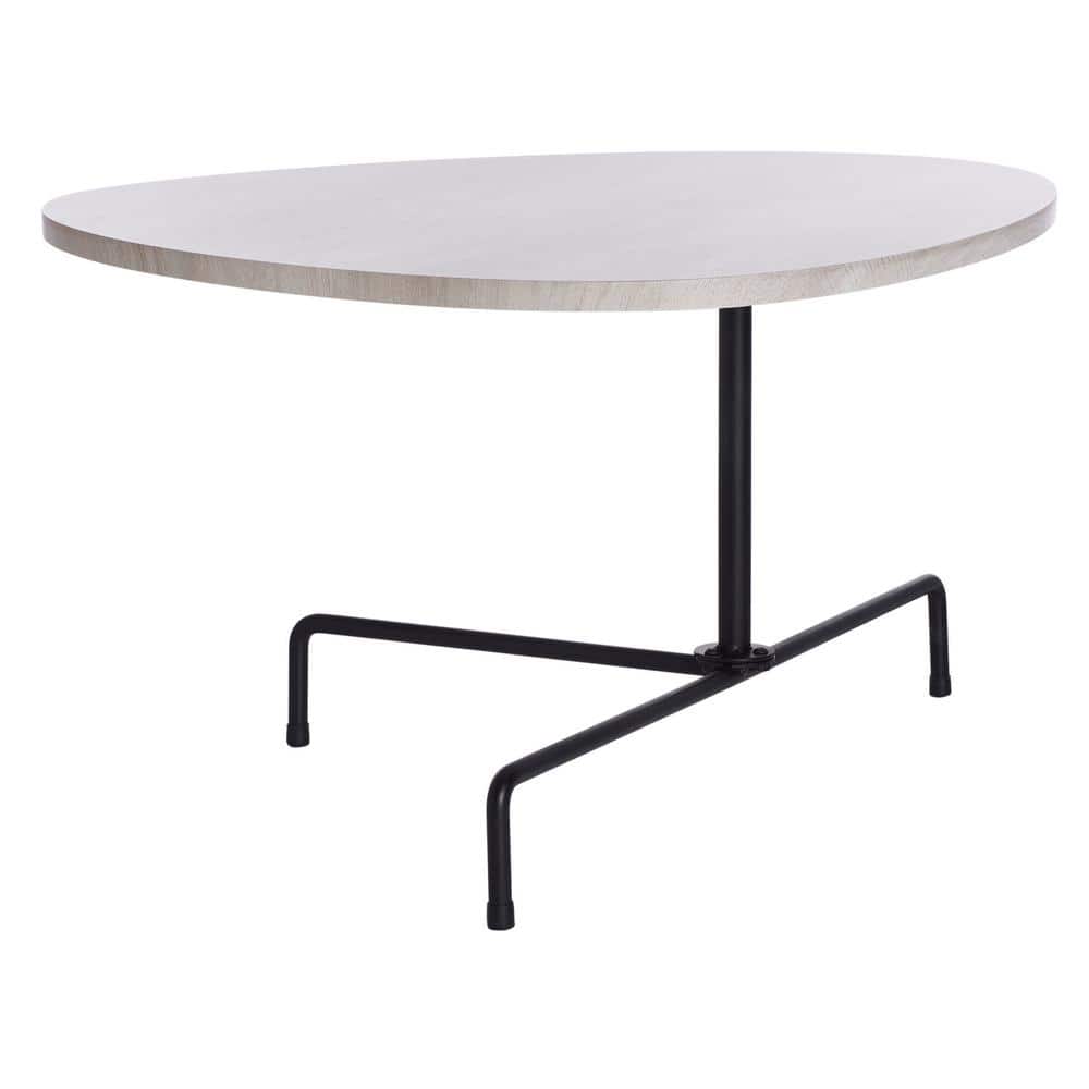 Light Grey Oak and Black Tripod Coffee Table