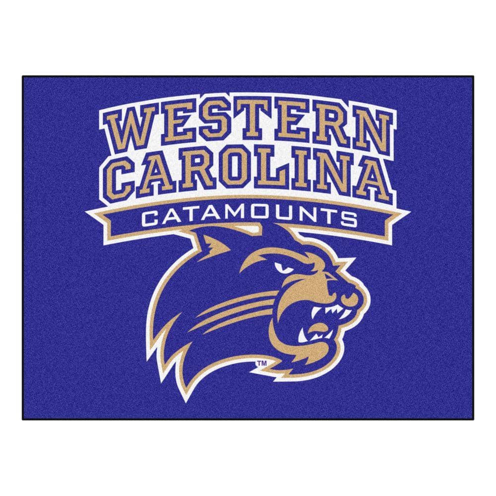 FANMATS NCAA Western Carolina University Purple 3 ft. x 4 ft. Area Rug ...