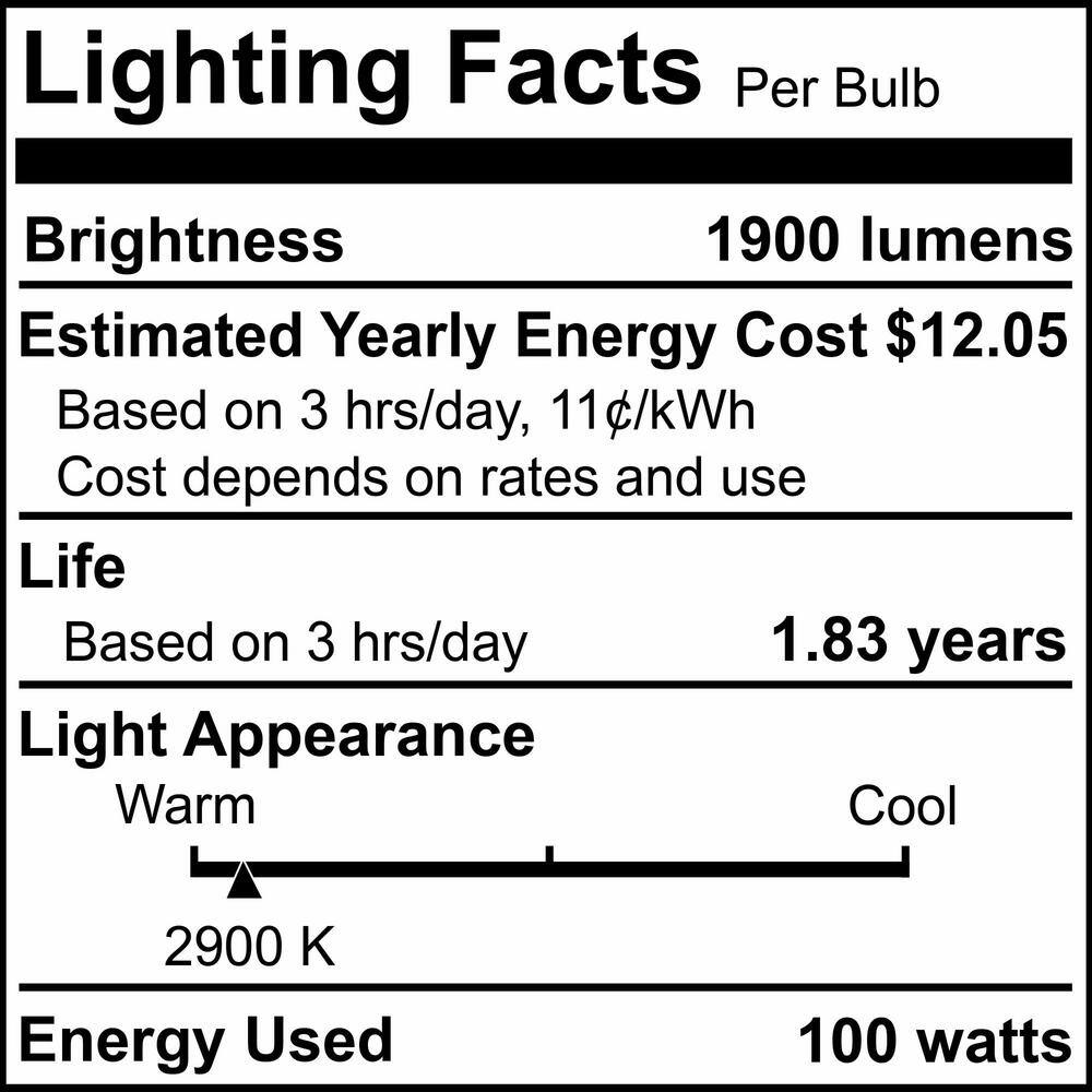 Clear 100W Dimmable T4 Halogen Bi-Pin Bulbs, Pack of 5