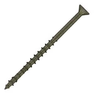 #8 x 2-1/2 in. Ultra Guard Square Drive Flat-Head Coarse Thread with Nibs Double Auger Wood Deck Screws (1000 per Box)