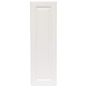 Hampton 11 in. W x 35.25 in. H Wall Cabinet Decorative End Panel in Satin White