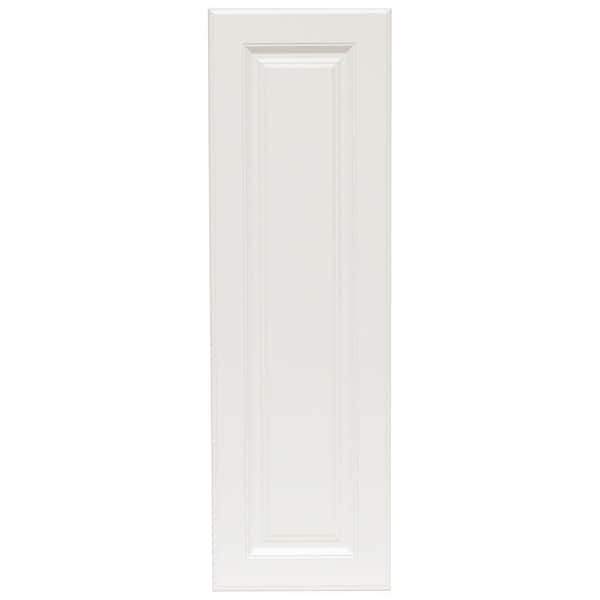 Hampton 11 in. W x 35.25 in. H Wall Cabinet Decorative End Panel in Satin White