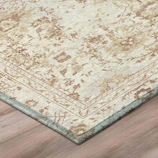 Chantille Machine Washable Indoor/Outdoor Abstract ACN3175 Cream 2 ft. x 7 ft. Runner Rug