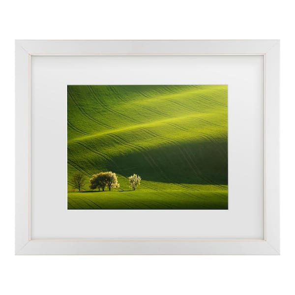 Daniel Rericha Moravian Waves Matted Framed Photography Wall Art 18 in. x 22 in.