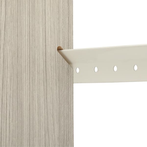 Closet Evolution 20 Hook Sliding Tie Rack Rustic Grey