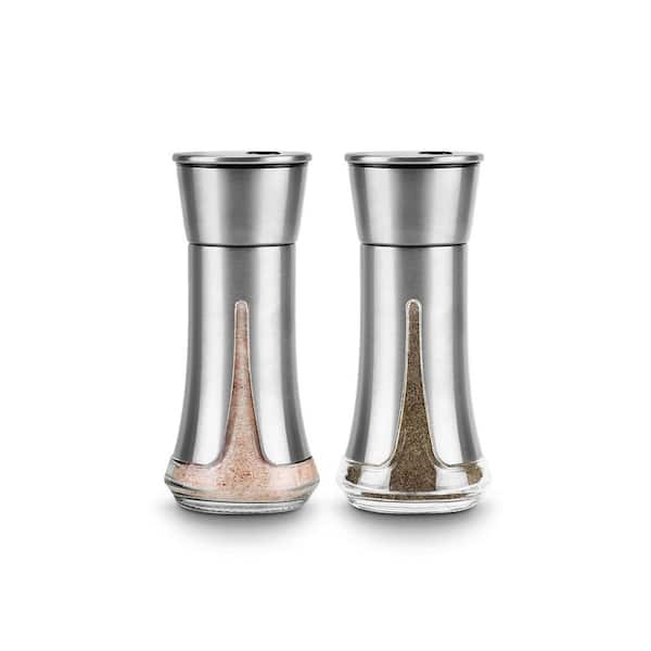 Wudkey 2-Pack Salt and Pepper Shakers, Salt Shaker with Adjustable