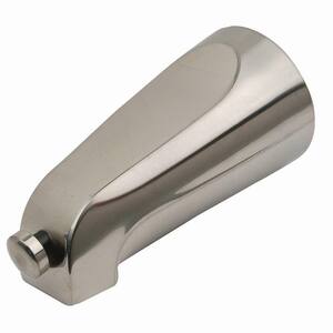 Mixet 5-1/8 in. Quikspout Diverter Tub Spout in PVD Satin Nickel