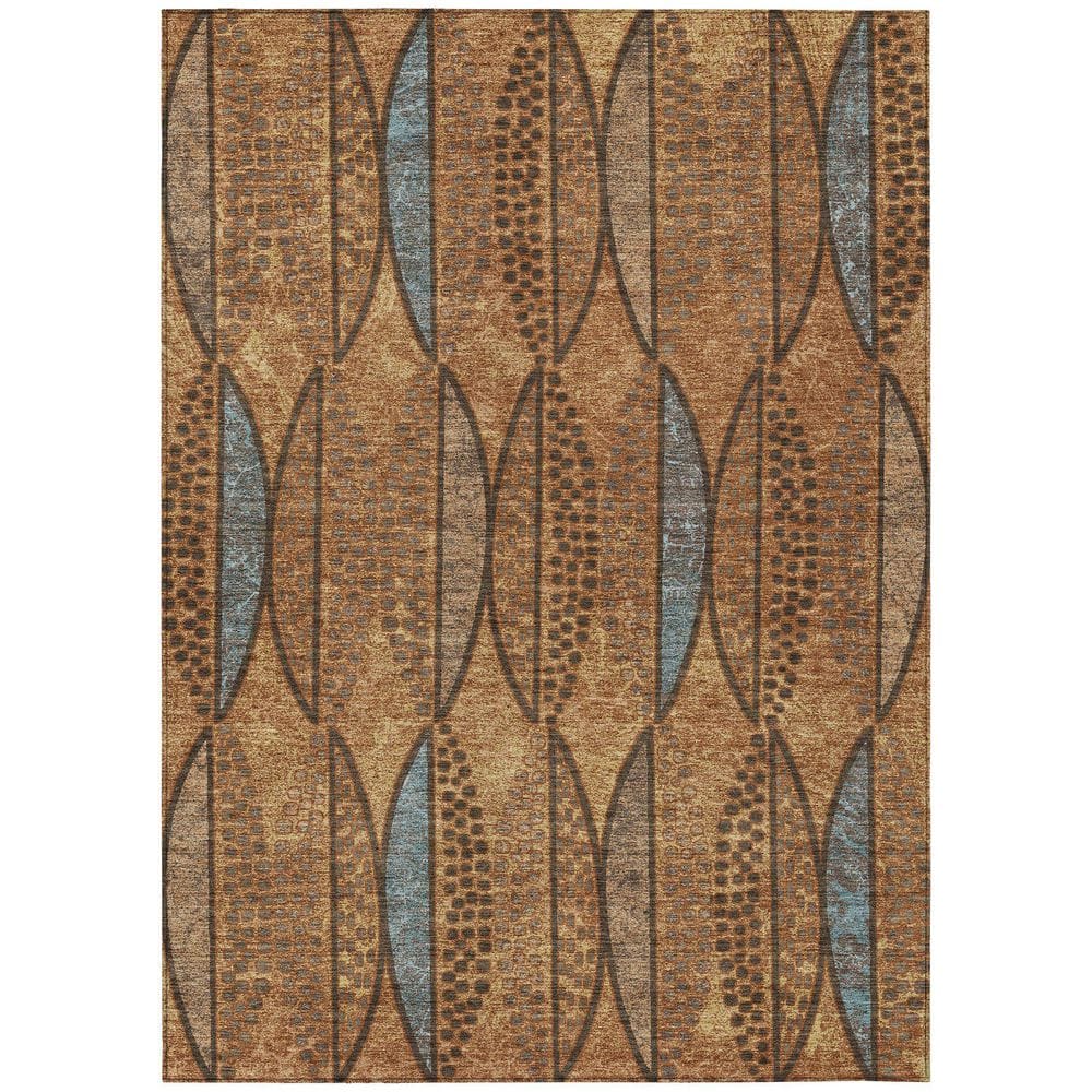 Chantille Machine Washable Indoor/Outdoor Abstract ACN2711 Paprika 10 ft. x 14 ft. Area Rug price history on PriceWatchPro