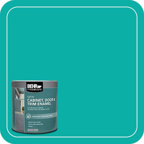 1 qt. #490B-5 Cozumel Satin Enamel Interior/Exterior Cabinet, Door & Trim Paint
