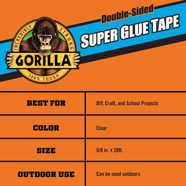 Gorilla - Super Glue Tape (6- Pack)