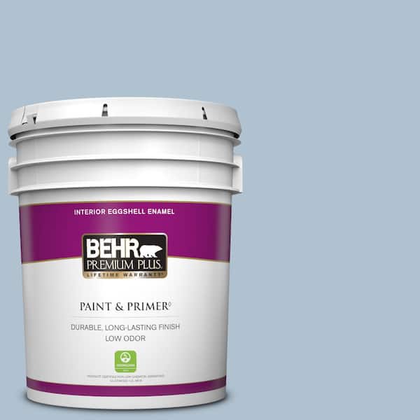 BEHR PREMIUM PLUS 5 gal. #S510-2 Boot Cut Eggshell Enamel Low Odor Interior Paint & Primer