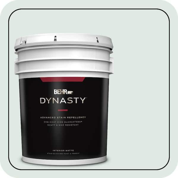 BEHR DYNASTY 5 gal. #480E-1 Country Mist Matte Interior Stain-Blocking Paint & Primer