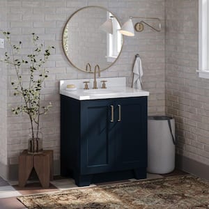 Taylor 30 in. W x 21.5 in. D x 34.5 in. H Freestanding Bath Vanity Cabinet Only in Midnight Blue
