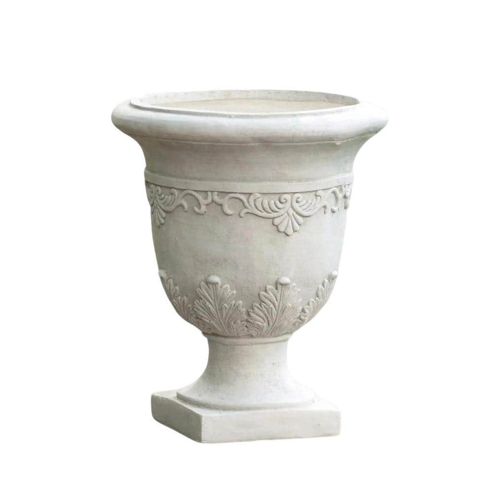 Moroccan Concrete Urn Planter-16.75 in. Classic Indoor/Outdoor Decor, No Assembly, Versatile Garden and Home Decor price history on PriceWatchPro