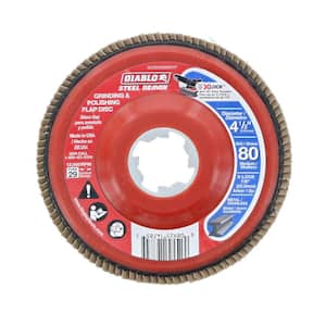 4-1/2 in. 80-Grit Flap Disc for X-Lock and 7/8 in. Arbor Angle Grinders